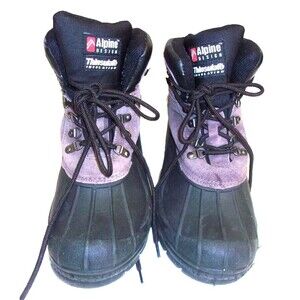 Alpine Design 1244 Shelter Boots Leather Waterproof Thinsulate Sz. 9 Men's